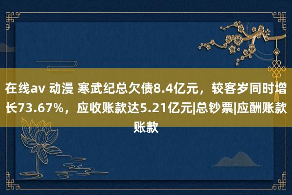 在线av 动漫 寒武纪总欠债8.4亿元，较客岁同时增长73.67%，应收账款达5.21亿元|总钞票|应酬账款